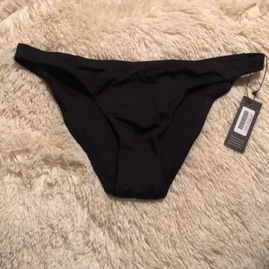 CUUP Black Minimalist Bikini Bottom Swimwear